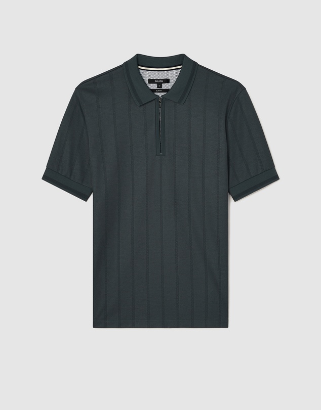 Politix - Davis Zip-up Knit Polo