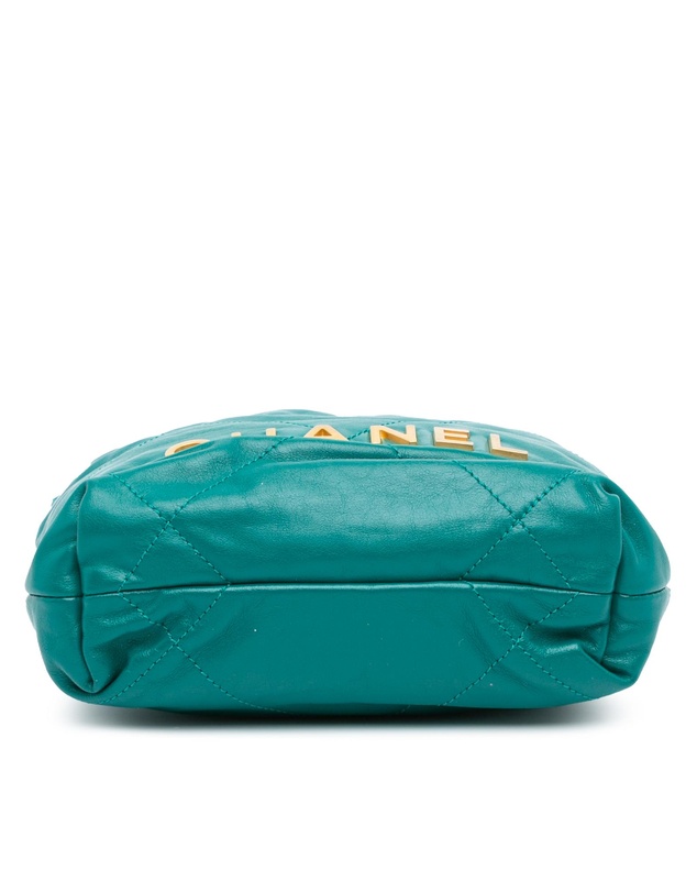 Pre-Loved by Azura Reborn - Pre-Loved chanel Chanel 22 Medium Quilted Lambskin Teal
