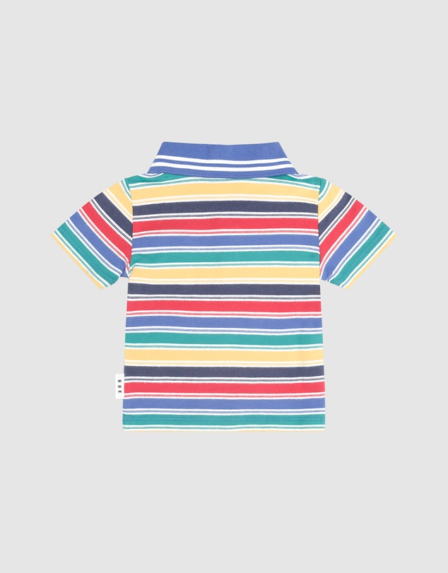 Huxbaby - Vintage Stripe Hux Embroidered Polo - Babies-Teens