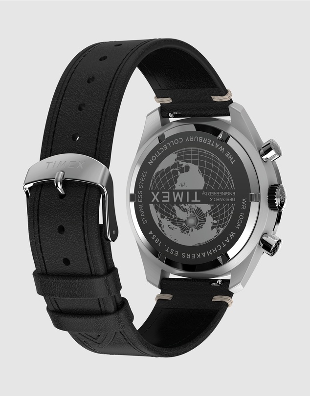 TIMEX - Waterbury Traditional Chronograph 41mm Leather Strap Watch