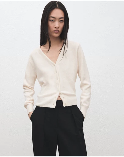 M.N.G - V-Neck Knitted Cardigan