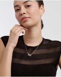 Ted Baker - RIBAH: Crystal Ribbon Bow Pendant Necklace