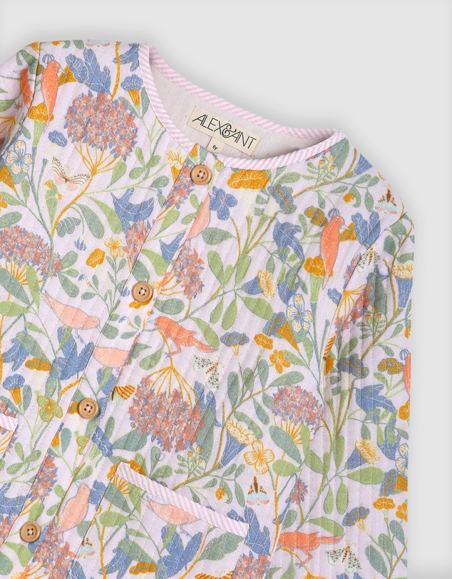 Alex & Ant - Quin Quilted Jacket - Botanical Pink