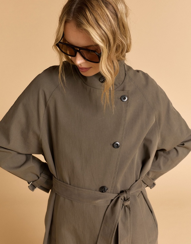 MVN - Funnel Neck Trench Coat