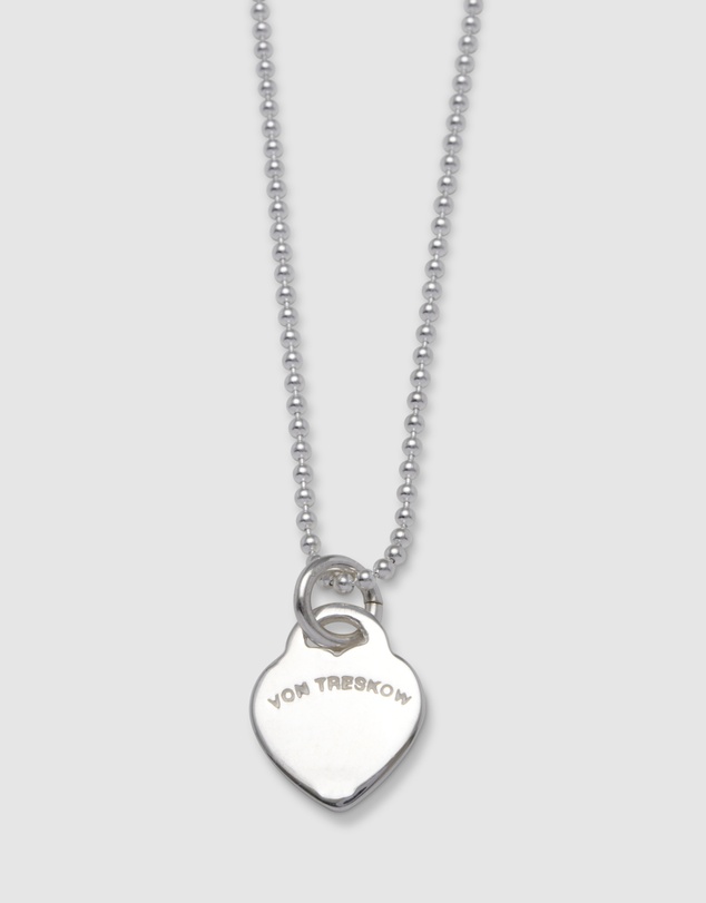 Von Treskow - Fine necklace with VT flat heart