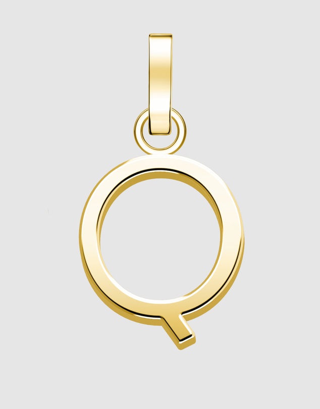 Rosefield - Pendant Gold Tone Letter Q