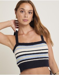 Subtitled - Morgan Fuzzy Stripe Cami