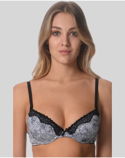 Underwear Of Sweden - Myra Bra-White Black x2 Pack (Padded)