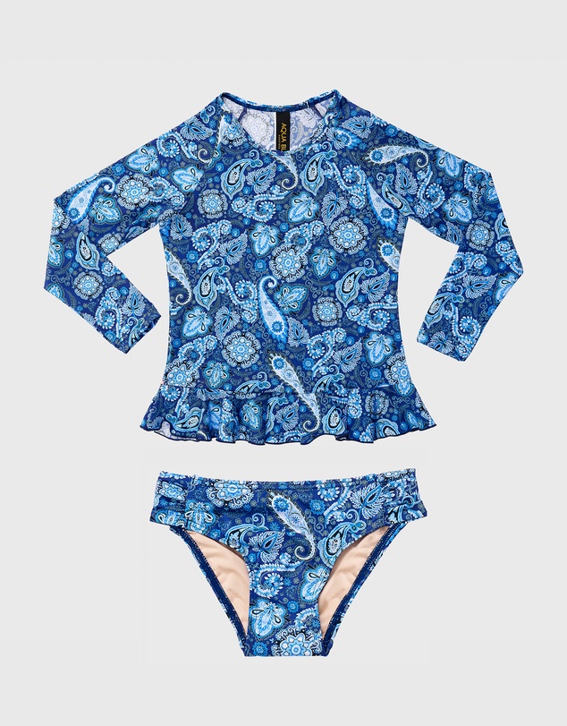 Aqua Blu Kids - Laurel Long Sleeve Rash Vest Set - Kids