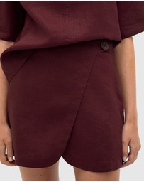 Seed Heritage - Linen Wrap Skort