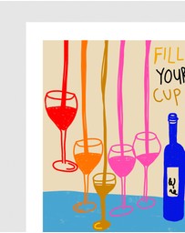 Inka Arthouse - Fill Your Cup Art Print by Paige Byrne