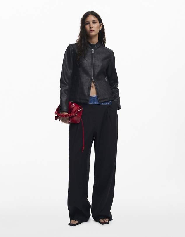 Desigual - Combined faux leather jacket