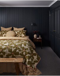Mosey Me - Olive Poppy Quilted Throw