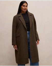 Forever New Curve - Liana Curve Long Coatigan