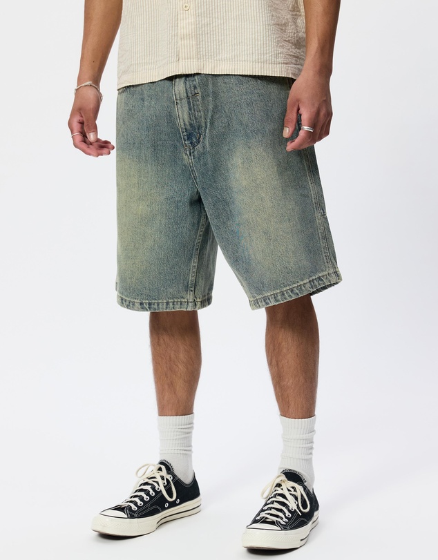 Thrills - Filtered Mid Slacker Relaxed Long Denim Short
