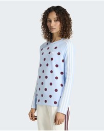adidas Originals - POLKA DOTS SLIM LONG SLEEVE TOP Womens