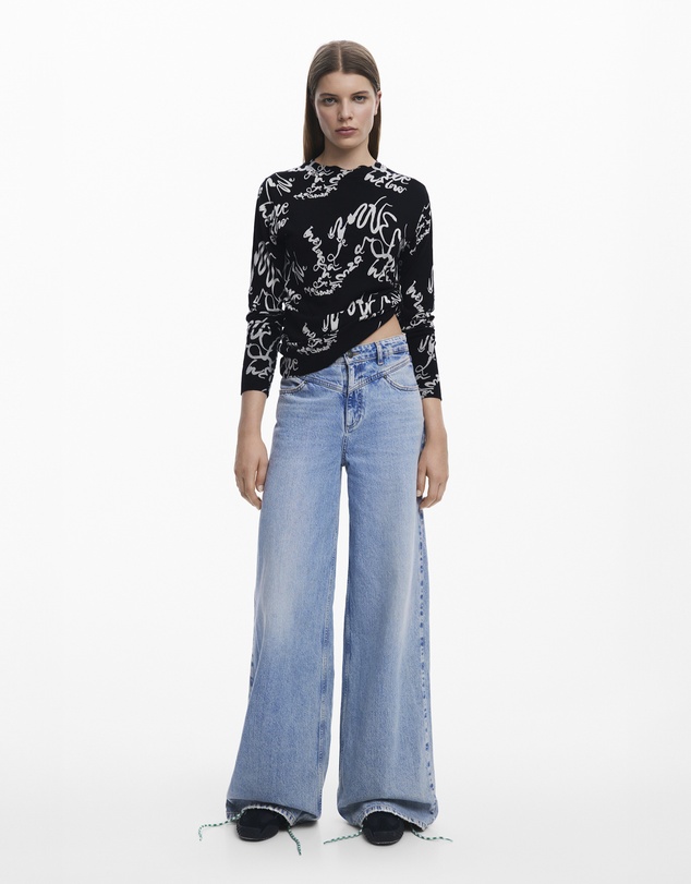 Desigual - Arty print sweater