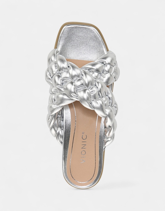 Vionic - Kalina Slide Sandal - Silver Metallic