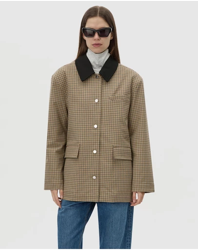 C&M CAMILLA AND MARC - Sage Check Jacket