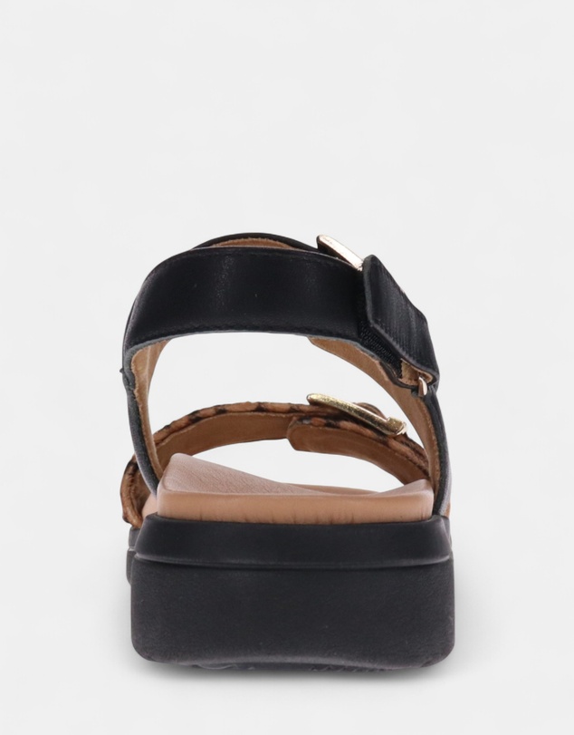 Mia Vita - Bettina Slingback Sandal - Black Leopard