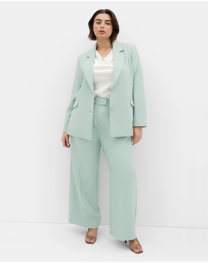 City Chic - Plus size Yazmin Blazer - mint