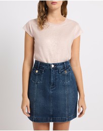 Marcs - As Love Glows Foil Linen Tee