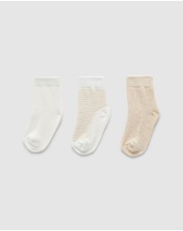 Purebaby - 3 Sock Pack-Kids-Babies