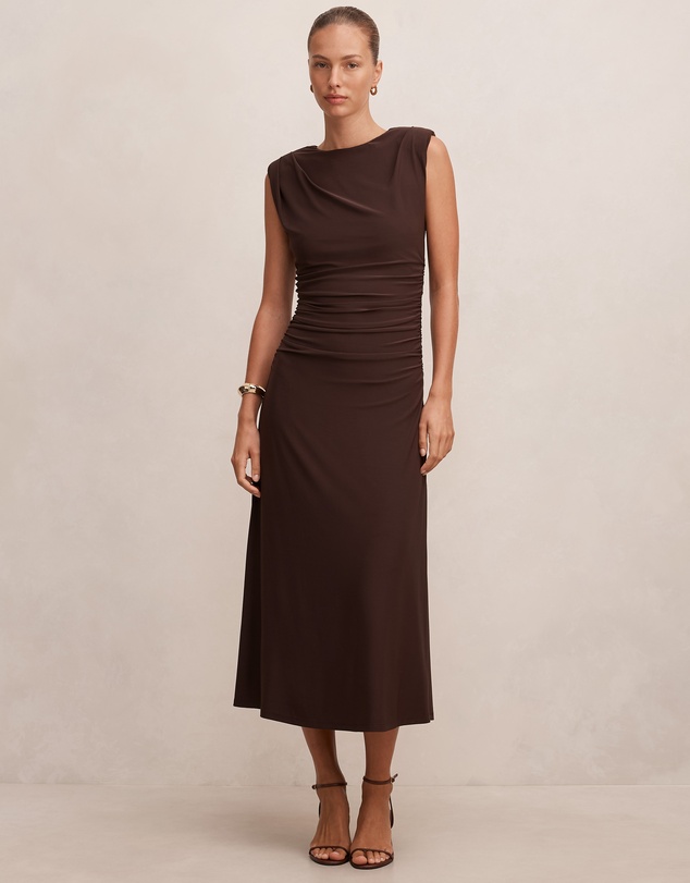 Forever New - Alisa Ruched Jersey Midi Dress