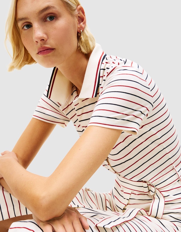 Tommy Hilfiger - Tipping Co Midi Polo Dress