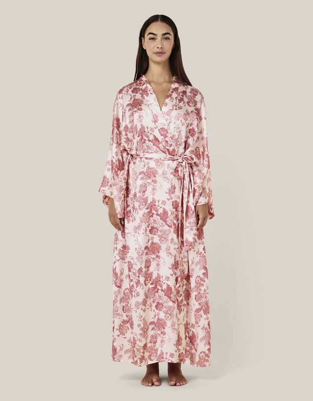 Papinelle - Madelyn Silk Kimono Maxi Robe