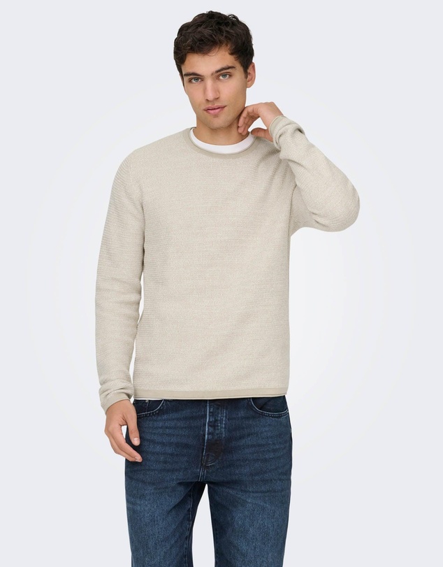 Only & Sons - Eric Structured Knit Pullover