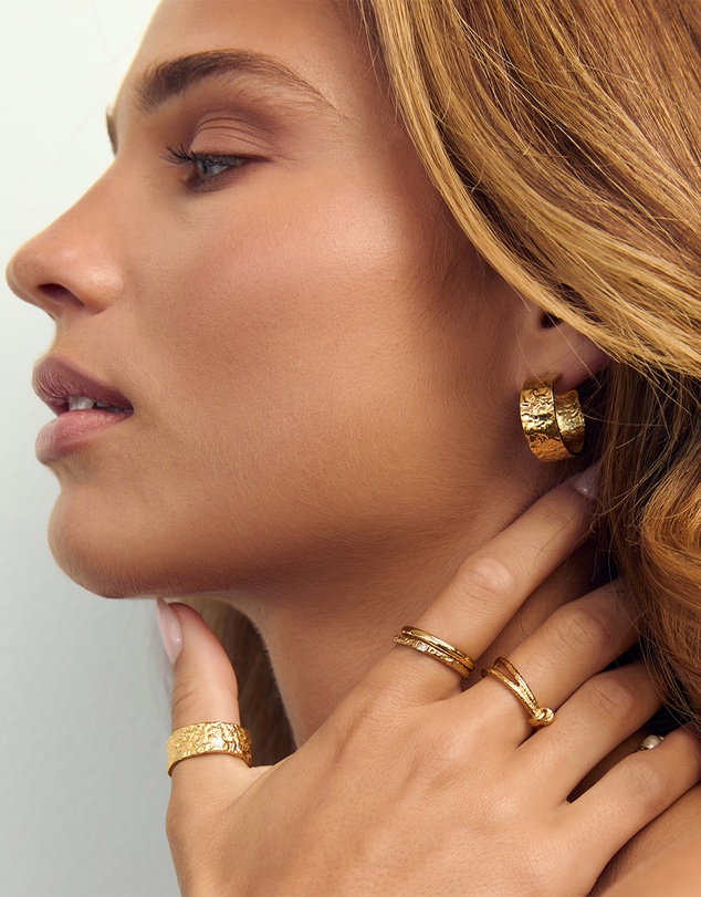 Arms Of Eve - Gabriella Gold Hoop Earrings