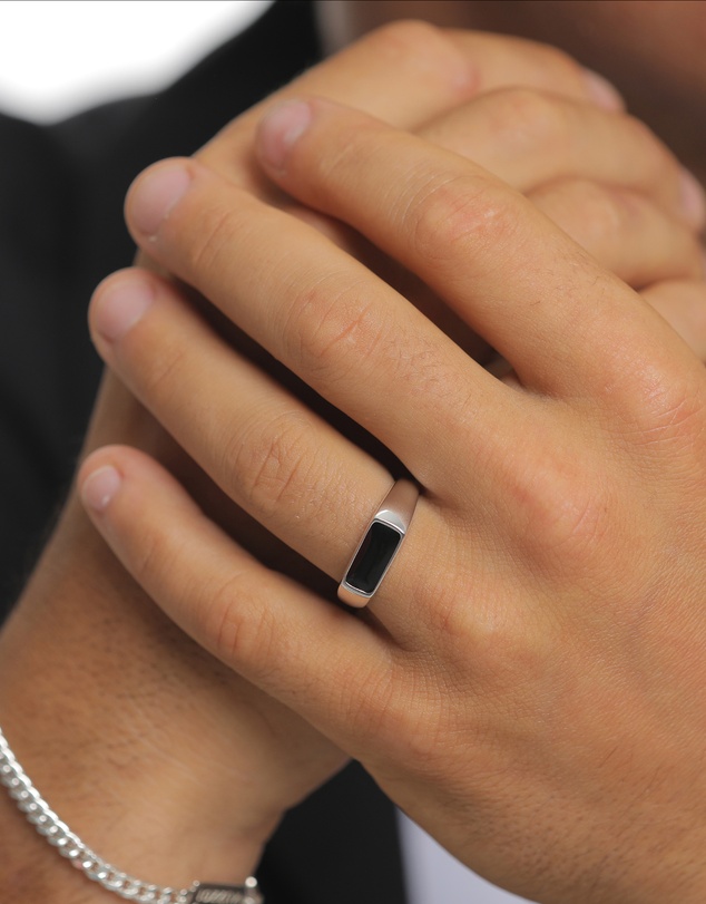 Kuzzoi - ICONIC EXCLUSIVE - Ring Men Signet in 925 Sterling Silver