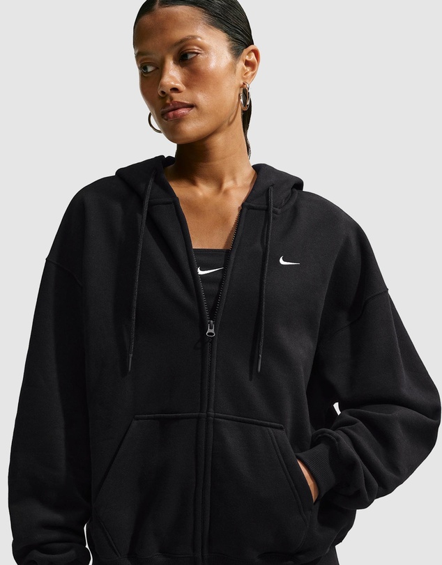 Nike - Studio Fleece Medium Weight Oversized Full-Zip Hoodie
