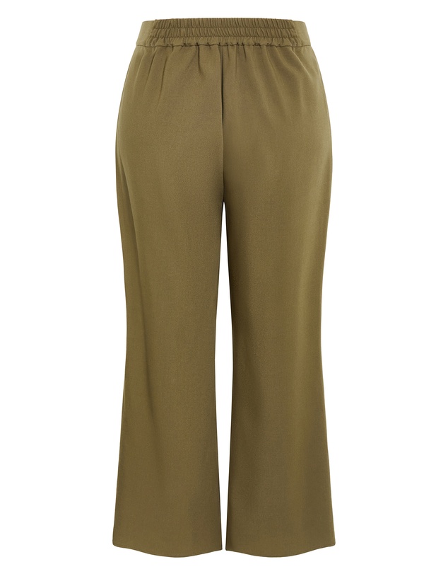 City Chic - Plus size Tori Wide Leg Pant - olive