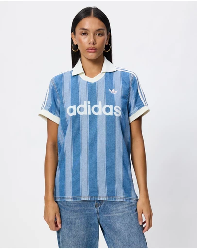 adidas Originals - Denim Football Jersey Shirt