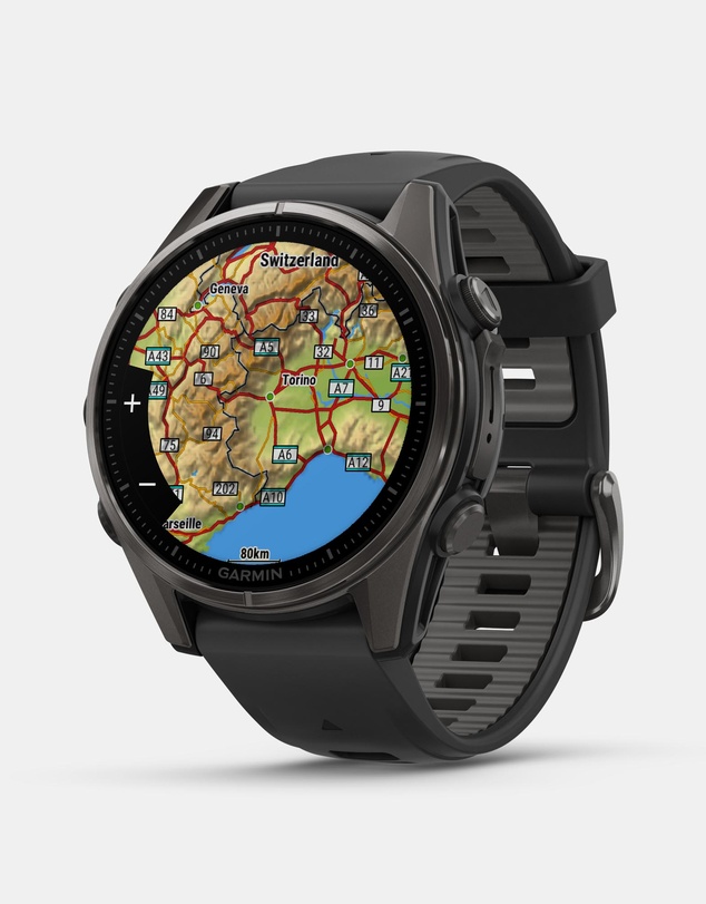 Garmin - fenix 8, 43mm, AMOLED, Sapphire