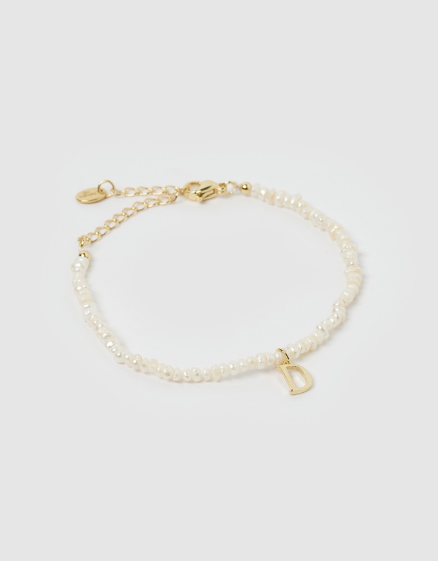 Miz Casa and Co - Pearl Letter D Bracelet