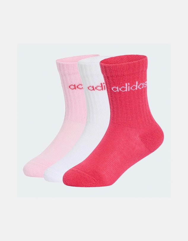 adidas Performance - Linear Kids Crew Socks 3-Pack