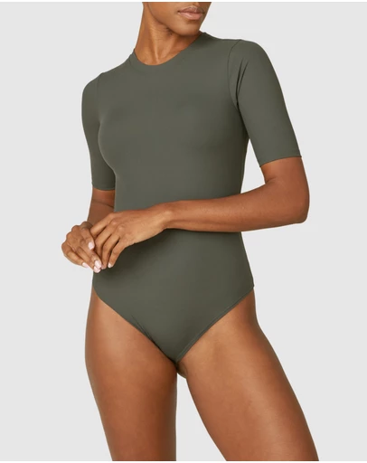Spanx - Suit Yourself-Ribbed Crewneck Bodysuit