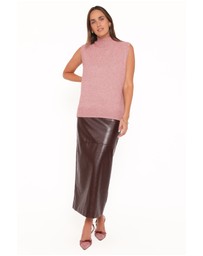 Petal & Pup - Freydis Side Button Sweater Top - Rose