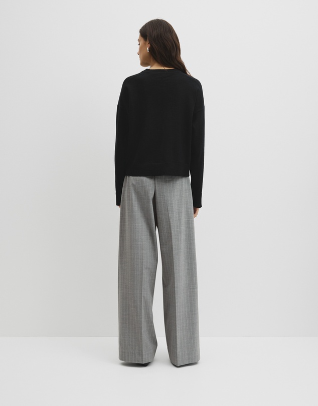 Country Road - Cotton Linen Crew Neck Knit