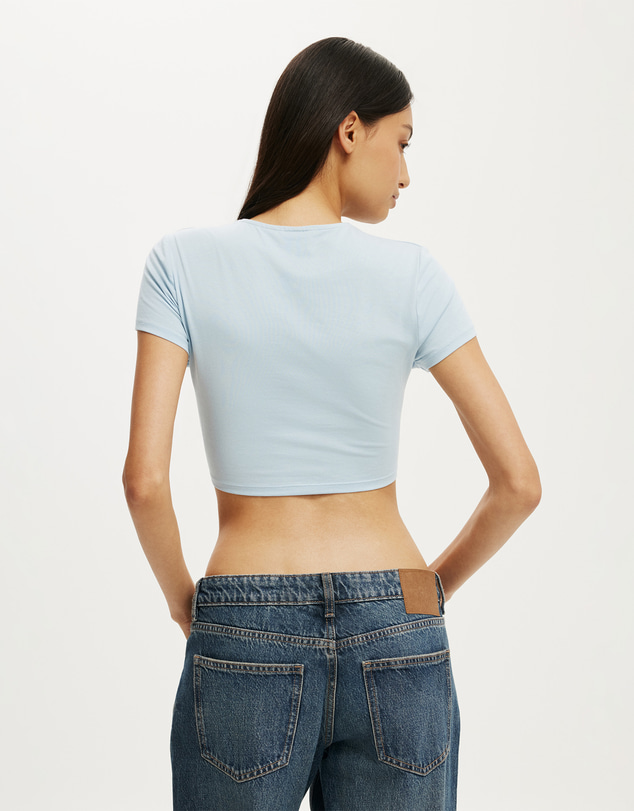 Cotton On - Bri Cropped Cardi Tee
