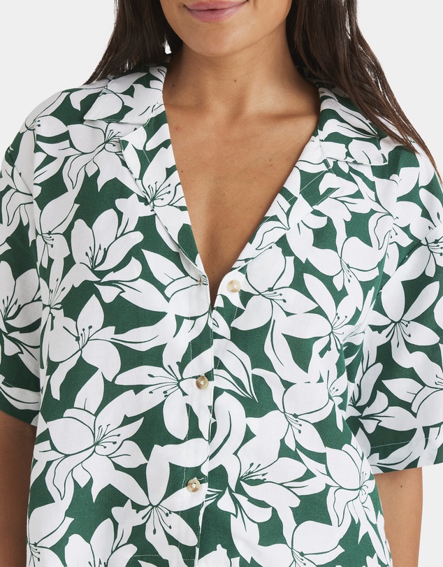 Roxy - Womens Khloe Salty Water Short Sleeve Shirt