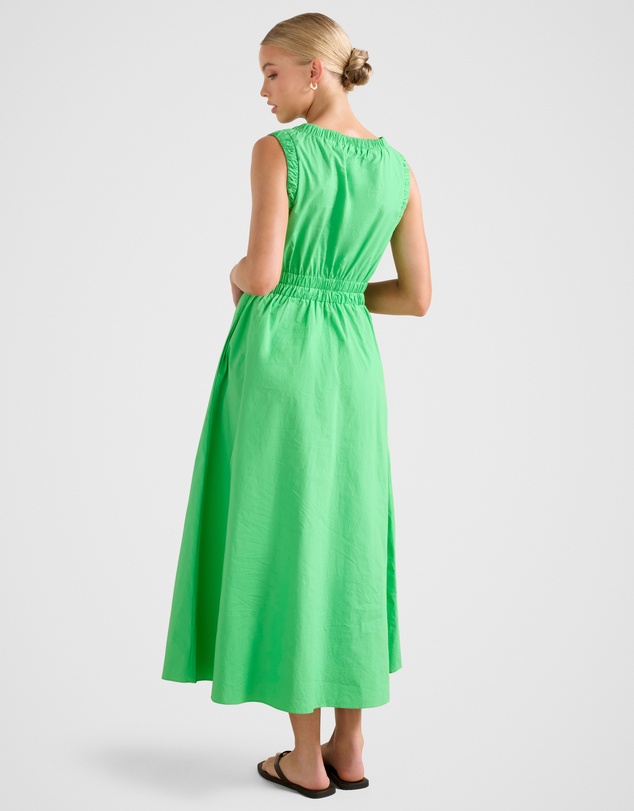 Forever New - Bella Shirred Cotton Midi Dress
