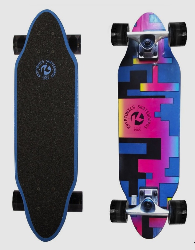iWorld - Bravo Sports Kryptonics KR26 Mini Cutaway Cruiser Skateboard 89