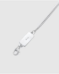 Kuzzoi - ICONIC EXCLUSIVE - Bracelet Men Curb Chain Basic Trend Fine in 925 Sterling Silver