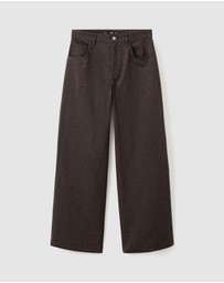 M.N.G - Wide-Leg Jeans With Rhinestones