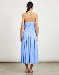 Minima Esenciales - Camille Gathered Strapless Maxi Dress