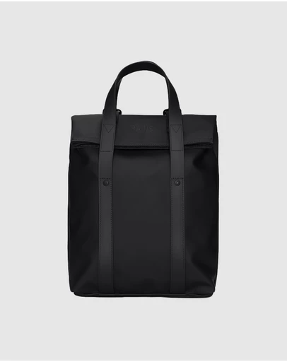 RAINS - Unisex 2 Way Tote Backpack Mini Black